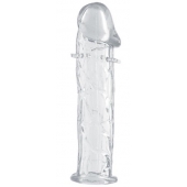 Гладкая прозрачная насадка с усиками под головкой - 12,5 см. - Toyfa Basic - в Тамбове купить с доставкой Гладкая прозрачная насадка с усиками под головкой - 12,5 см. - Toyfa Basic - в Тамбове купить с доставкой