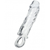 Прозрачная насадка с петлёй для фиксации - 14 см. - ToyFa - в Тамбове купить с доставкой