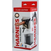 Насадка-фаллоимитатор на кожаных трусиках Harness Ultra Realistic 7  - 18 см. - LOVETOY (А-Полимер) - купить с доставкой в Тамбове