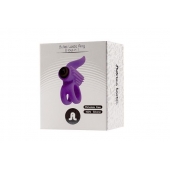 Эрекционное кольцо с подхватом мошонки и стимуляцией клитора Bullet Lastic Ring - Adrien Lastic - в Тамбове купить с доставкой