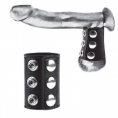 Утяжка на пенис на кнопочках 100% PVC STRAP WITH METAL SNAP - BlueLine - купить с доставкой в Тамбове