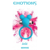 Голубое эрекционное виброколечко Emotions Minnie Breeze - Lola Games - в Тамбове купить с доставкой