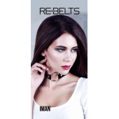 Чёрный чокер-кляп Iman Black - Rebelts - купить с доставкой в Тамбове