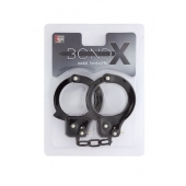 Чёрные наручники из листового металла BONDX METAL CUFFS BLACK - Dream Toys - купить с доставкой в Тамбове