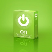 Цветные ароматизированные презервативы ON) Fruit   Color - 3 шт. - ON) - купить с доставкой в Тамбове