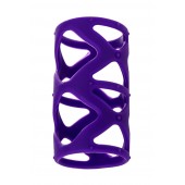 Фиолетовая насадка-сетка на пенис - 7,5 см. - A-toys - в Тамбове купить с доставкой