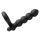 Насадка для двойного проникновения Double Fun Cock Ring with Double Penetration Vibe - XR Brands - в Тамбове купить с доставкой