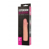 Телесная насадка-удлинитель Extension sleeve - 17 см. - Sitabella - в Тамбове купить с доставкой