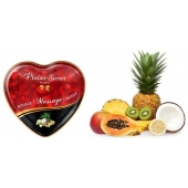 Массажная свеча с ароматом экзотических фруктов Bougie Massage Candle - 35 мл. - Plaisir Secret - купить с доставкой в Тамбове
