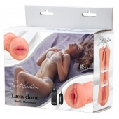 Двусторонний мастурбатор с вибропулей Satisfaction Lucky charm - Lola Games - в Тамбове купить с доставкой