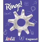 Прозрачное эрекционное кольцо Rings Cogweel - Lola Games - в Тамбове купить с доставкой