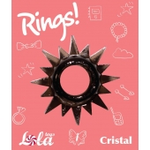 Чёрное эрекционное кольцо Rings Cristal - Lola Games - в Тамбове купить с доставкой