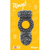 Чёрное эрекционное кольцо Rings Ringer - Lola Games - в Тамбове купить с доставкой