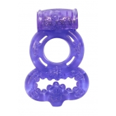 Фиолетовое эрекционное кольцо Rings Treadle с подхватом - Lola Games - в Тамбове купить с доставкой