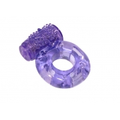 Фиолетовое эрекционное кольцо с вибрацией Rings Axle-pin - Lola Games - в Тамбове купить с доставкой