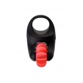 Чёрно-красное эрекционное виброкольцо Erotist - Erotist Adult Toys - в Тамбове купить с доставкой