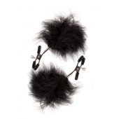 Зажимы для сосков с пухом FEATHERED NIPPLE CLAMPS - Blush Novelties - купить с доставкой в Тамбове