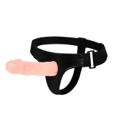Телесный фаллоимитатор на трусиках Jessica Strap-On - 15,5 см. - Baile - купить с доставкой в Тамбове