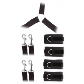 Комплект наручников и поножей LUXURIOUS BED RESTRAINT CUFF SET - Blush Novelties - купить с доставкой в Тамбове