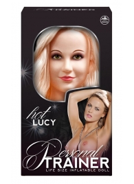 Надувная кукла с вибрацией и 2 любовными отверстиями Hot Lucy Lifesize Love Doll - NMC - в Тамбове купить с доставкой