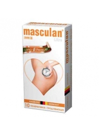 Розовые презервативы Masculan Ultra Long Pleasure с колечками, пупырышками и продлевающим эффектом - 10 шт. - Masculan - купить с доставкой в Тамбове