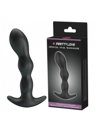 Черный анальный стимулятор простаты с вибрацией Special Anal Massager - 14,5 см. - Baile - в Тамбове купить с доставкой