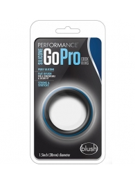 Черно-синее эрекционное кольцо Silicone Go Pro Cock Ring - Blush Novelties - в Тамбове купить с доставкой