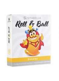 Стимулирующий презерватив-насадка Roll   Ball Banana - Sitabella - купить с доставкой в Тамбове