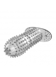 Закрытая прозрачная насадка Crystal sleeve - 12 см. - Erowoman-Eroman - в Тамбове купить с доставкой