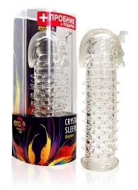 Закрытая прозрачная насадка на пенис Crystal Sleeve Faraon - 13,5 см. - Erowoman-Eroman - в Тамбове купить с доставкой