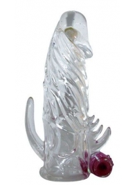 Закрытая прозрачная вибронасадка на пенис Crystal Sleeve Vibe - Erowoman-Eroman - в Тамбове купить с доставкой