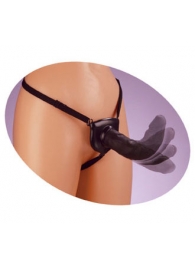 Черный податливый страпон Posable Partner Strap-On - 17,8 см. - Pipedream - купить с доставкой в Тамбове