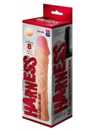 Насадка на пояс Harness RED LINE - 21,5 см. - LOVETOY (А-Полимер) - купить с доставкой в Тамбове