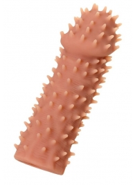 Телесная реалистичная насадка KOKOS Extreme Sleeve 07 с дополнительной стимуляцией - 12,7 см. - KOKOS - в Тамбове купить с доставкой