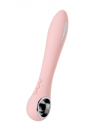Розовый силиконовый вибратор с электростимуляцией GALVANI VIBE - 21 см. - ToyFa - купить с доставкой в Тамбове