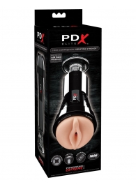 Телесный вибромастурбатор-вагина Cock Compressor Vibrating Stroker - Pipedream - в Тамбове купить с доставкой