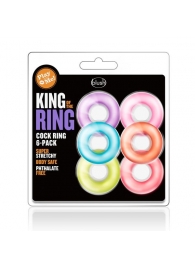 Набор из 6 эрекционных колец King of the Ring - Blush Novelties - в Тамбове купить с доставкой