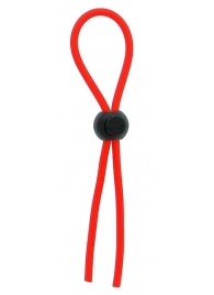 Красное эрекционное лассо с одной бусинкой-утяжкой STRETCHY THICK LASSO - Dream Toys - в Тамбове купить с доставкой