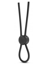 Черное силиконовое лассо на пенис SILICONE LOOP COCK RING - Blush Novelties - в Тамбове купить с доставкой