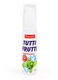 Гель-смазка Tutti-frutti со вкусом сладкой мяты - 30 гр. - Биоритм - купить с доставкой в Тамбове