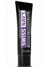 Возбуждающий гель-лубрикант на водной основе Sensual Arousal Lubricant - 10 мл. - Swiss navy - купить с доставкой в Тамбове
