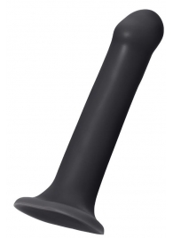 Черный фаллос на присоске Silicone Bendable Dildo XL - 20 см. - Strap-on-me - купить с доставкой в Тамбове