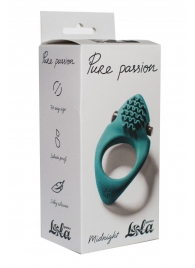 Зеленое эрекционное виброкольцо Pure Passion Midnight - Lola Games - в Тамбове купить с доставкой