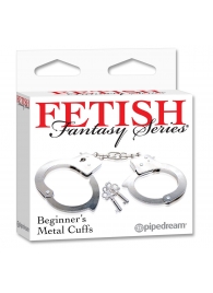 Металлические наручники Beginner s Metal Cuffs - Pipedream - купить с доставкой в Тамбове