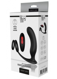 Черный массажер простаты REMOTE P-PLEASER - Dream Toys - в Тамбове купить с доставкой
