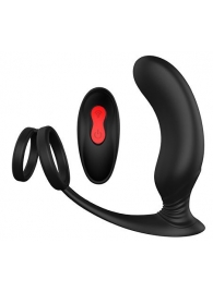 Черный массажер простаты REMOTE P-PLEASER - Dream Toys - в Тамбове купить с доставкой