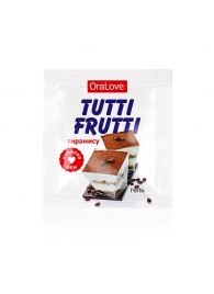 Пробник гель-смазки Tutti-frutti со вкусом тирамису - 4 гр. - Биоритм - купить с доставкой в Тамбове