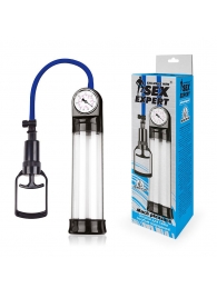 Прозрачная вакуумная помпа Sex Expert с манометром - Sex Expert - в Тамбове купить с доставкой