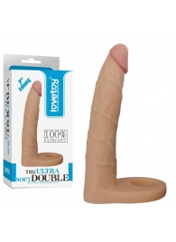 Телесная насадка-фаллоимитатор для двойного проникновения - 17 см. - Lovetoy - купить с доставкой в Тамбове