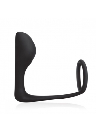 Стимулятор простаты с фиксацией эрекционным кольцом Prostate Gear - BlueLine - в Тамбове купить с доставкой